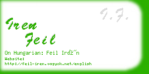 iren feil business card